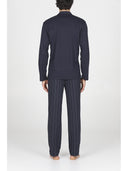 Pigiama cardigan in morbido modal, ispirazione tennis