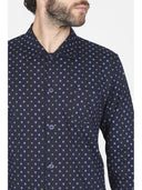 Pigiama cardigan in caldo interlock di puro cotone, fantasia classica