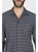 Pigiama cardigan, in confortevole jacquard in fantasia