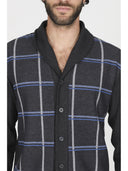 Pigiama cardigan in confortevole jacquard di cotone