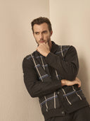 Pigiama cardigan in confortevole jacquard di cotone