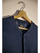 Pigiama serafino con pantalone in flanella fantasia scozzese blu