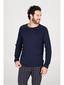 Pigiama girocollo in caldo interlock di puro cotone Scozzese Julipet