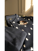 Pigiama serafino Artist Edition, in caldo interlock di puro cotone Ore Julipet