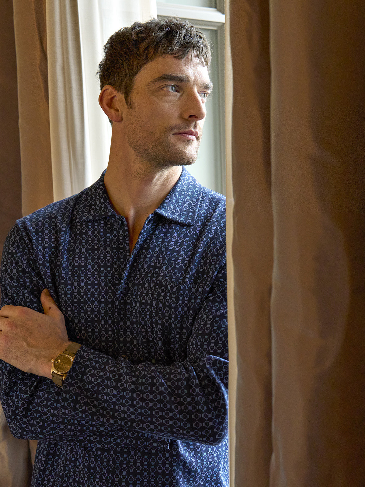 Julipet Pigiama cardigan Artist Edition, in caldo interlock di puro cotone