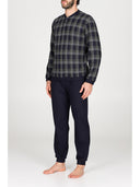 Pigiama serafino in confortevole jacquard di cotone Scozzese Julipet