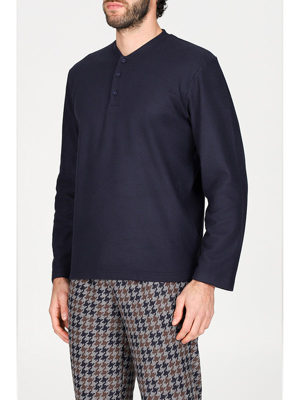 Serafino pajama in comfortable jacquard cotton
