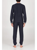 Tuta con zip in confortevole jacquard punto milano