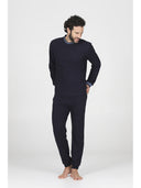 Tuta con zip in confortevole jacquard punto milano
