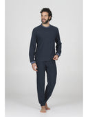 Tuta con zip in confortevole jacquard punto milano
