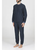 Tuta con zip in confortevole jacquard punto milano