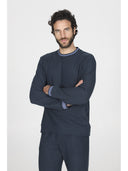 Tuta con zip in confortevole jacquard punto milano
