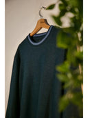 Tuta con zip in confortevole jacquard punto milano