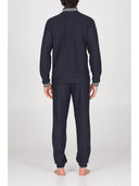 Tuta con zip in confortevole jacquard punto milano