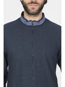 Tuta con zip in confortevole jacquard punto milano