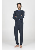 Tuta con zip in confortevole jacquard punto milano