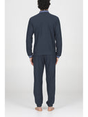 Tuta con zip in confortevole jacquard punto milano