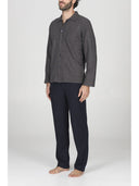Pigiama cardigan in confortevole jacquard di cotone