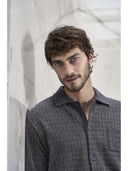 Pigiama cardigan in confortevole jacquard di cotone