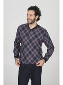 Pigiama serafino in confortevole jacquard di cotone, scozzese