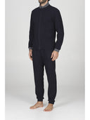 Pigiama uomo cardigan con zip in punto milano melange
