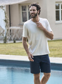 T-shirt in tessuto tencel e canapa, massima traspirabilità