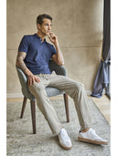 Polo uomo a manica corta, in performante piquet stretch j-tech