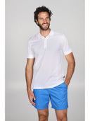Polo in piquet di puro cotone dal taglio contemporaneo con logo Bianco Julipet
