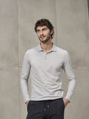Polo uomo wool tech personalizzabile: raffinato stile casual chic