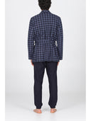 Giacca da camera in confortevole jacquard di cotone pied de poule Pied Poule Julipet