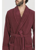 Vestaglia sciallata in avvolgente pile di viscosa