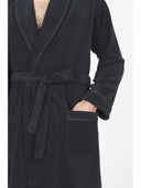 Vestaglia sciallata in avvolgente pile di viscosa