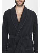 Vestaglia sciallata in avvolgente pile di viscosa