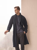 Vestaglia sciallata in avvolgente pile di viscosa