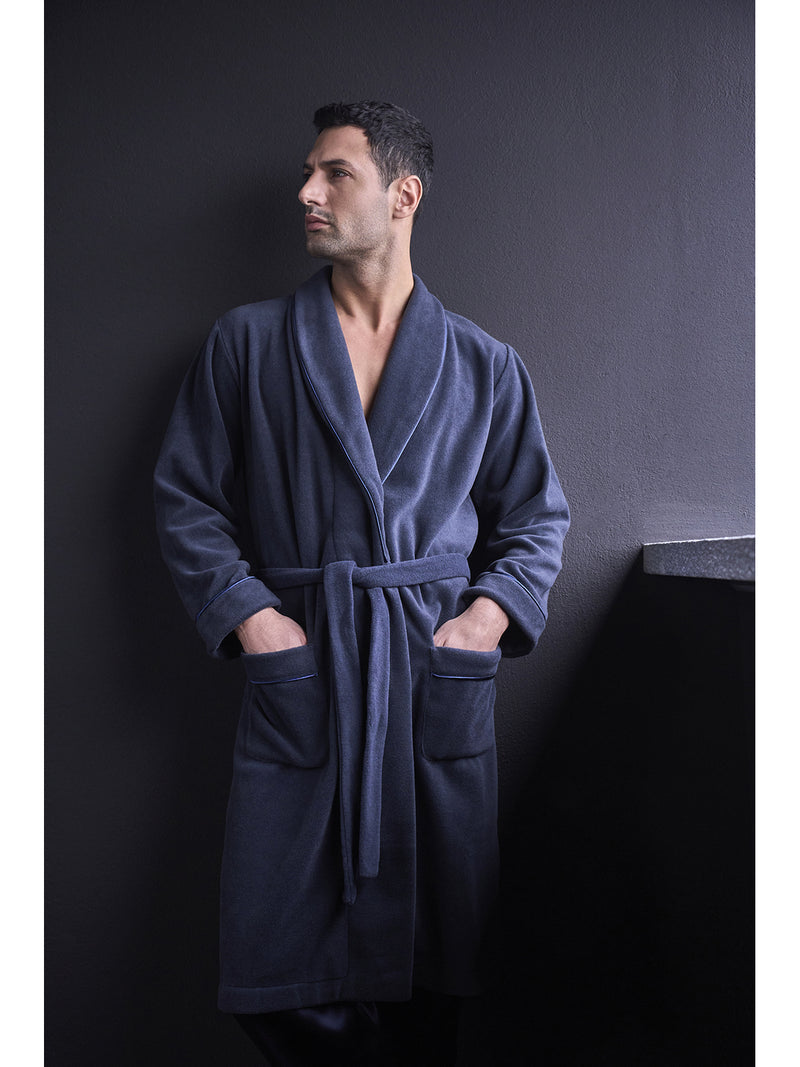 ENVELOPING FLEECE DRESSING GOWN