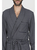 Vestaglia in confortevole jacquard di cotone