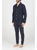 Cardigan in morbida e calda felpa colore blu