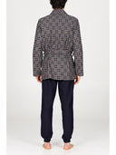 Giacca da camera in confortevole jacquard di cotone Pied Poule Julipet