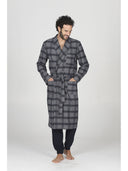 Elegante vestaglia uomo, in confortevole milano jacquard