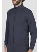 Felpa uomo zip collo alto in tessuto tecnico stretch  j-tech, personalizzabile