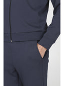 Felpa uomo zip collo alto in tessuto tecnico stretch  j-tech, personalizzabile