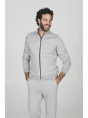 Felpa uomo zip collo alto in tessuto tecnico stretch  j-tech, personalizzabile
