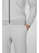 Felpa uomo zip collo alto in tessuto tecnico stretch  j-tech, personalizzabile