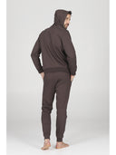 Felpa uomo con cappuccio, in tessuto tecnico stretch  j-tech, personalizzabile