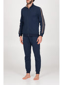 tuta in morbida felpa con zip Blu Julipet