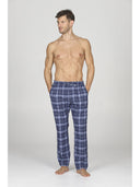 Pantaloni in calda flanella di puro cotone