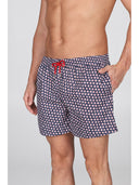 Boxer mare in leggera tela di microfibra in fantasia "fiore"