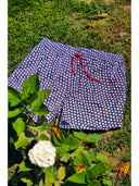 Boxer mare in leggera tela di microfibra in fantasia "fiore"