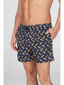 Boxer mare in leggera tela di microfibra in fantasia "banane"