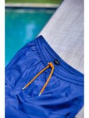 Boxer mare in leggera microfibra blu, con dettagli in contrasto